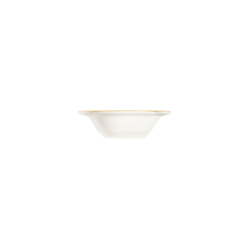 Jídelní sada 24 ks bílá/zlatá/porcelán