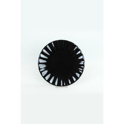 Jídelní sada 24 ks černá/kamenina