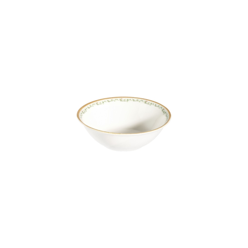 Jídelní sada 24 ks krémová/béžová/zelená/porcelán