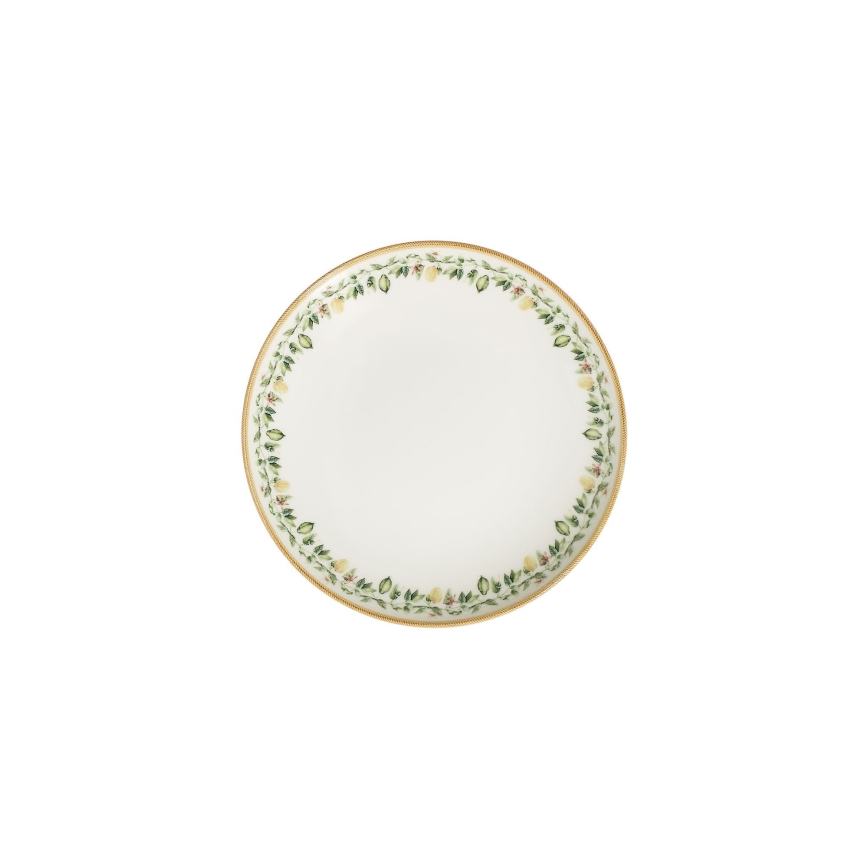 Jídelní sada 24 ks krémová/béžová/zelená/porcelán
