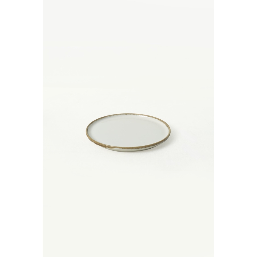 Jídelní sada 24 ks krémová/hnědá/keramika