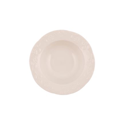 Jídelní sada 24 ks krémová/porcelán