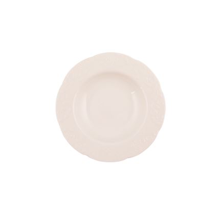 Jídelní sada 24 ks krémová/porcelán