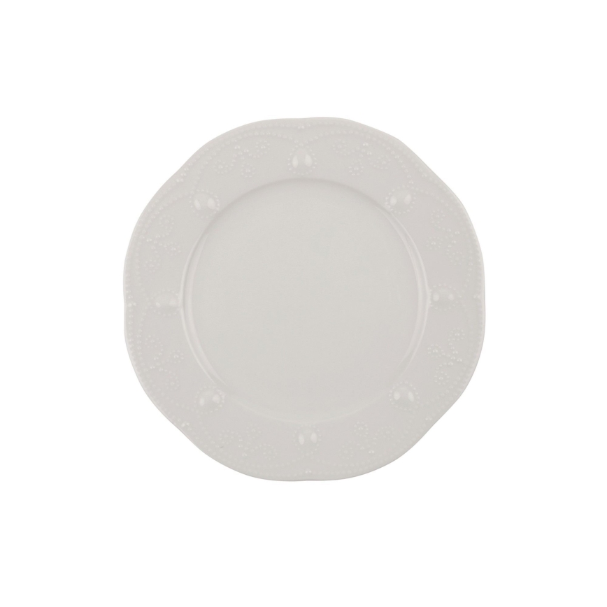 Jídelní sada 24 ks krémová/porcelán