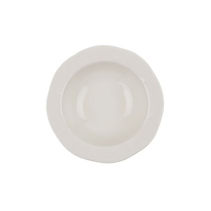 Jídelní sada 24 ks krémová/porcelán