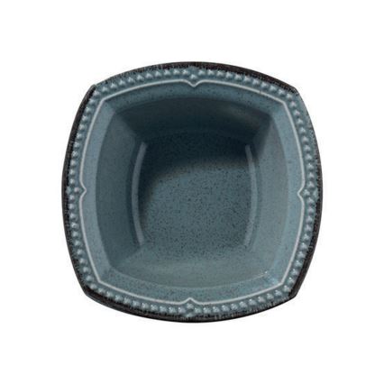 Jídelní sada 24 ks modrá/porcelán