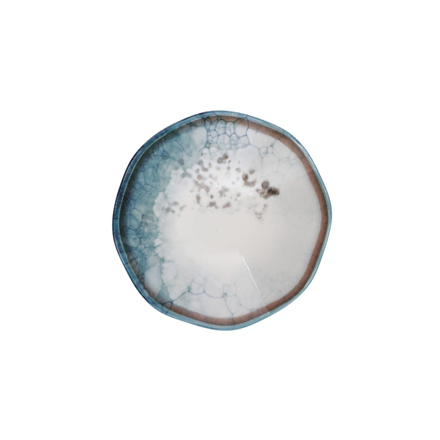 Jídelní sada 24 ks modrá/porcelán