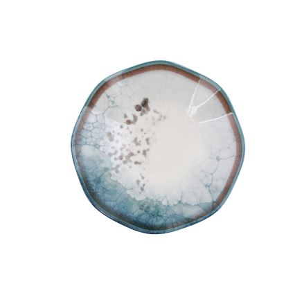 Jídelní sada 24 ks modrá/porcelán