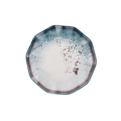 Jídelní sada 24 ks modrá/porcelán