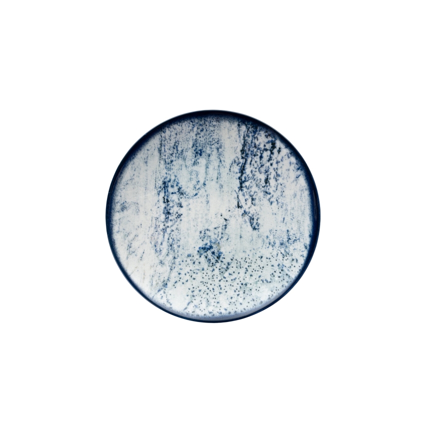 Jídelní sada 24 ks modrá/porcelán