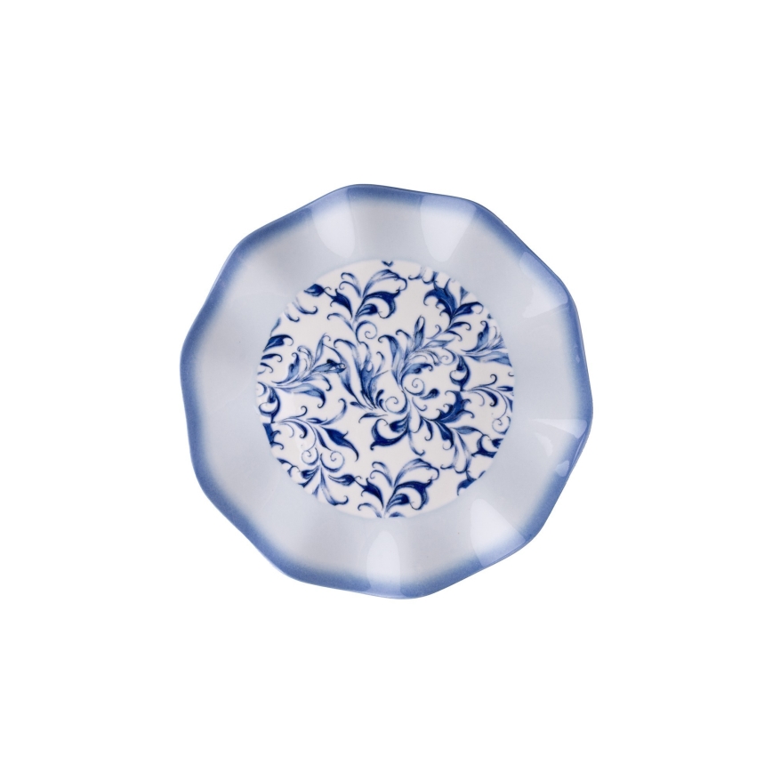 Jídelní sada 24 ks modrá/porcelán