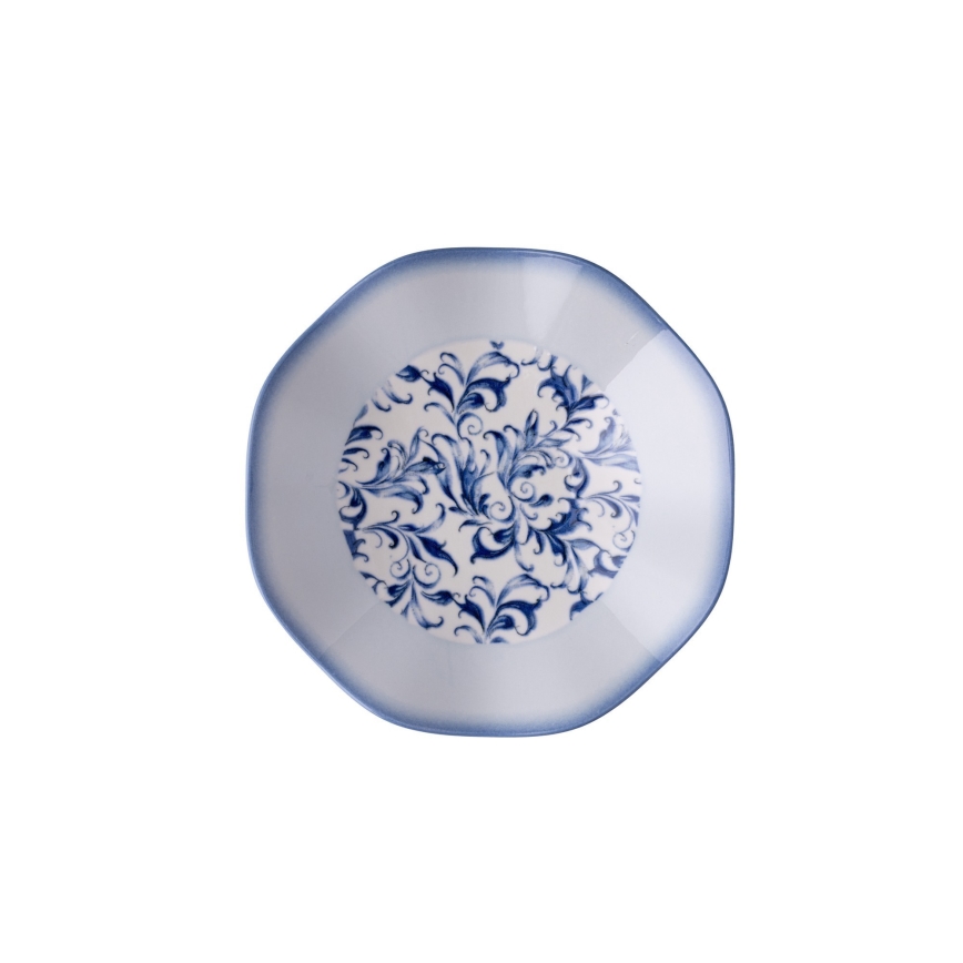 Jídelní sada 24 ks modrá/porcelán