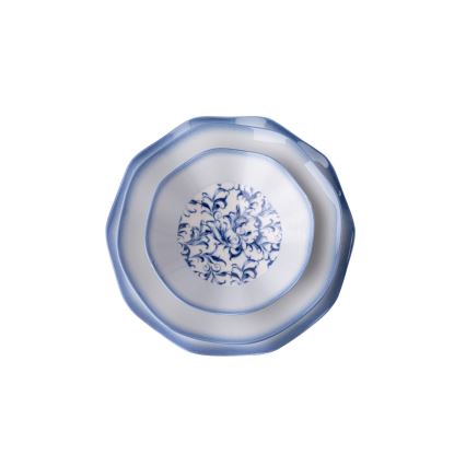 Jídelní sada 24 ks modrá/porcelán