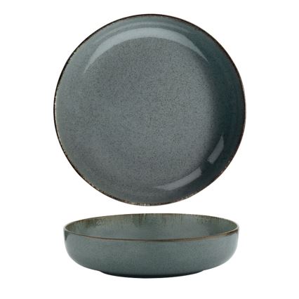 Jídelní sada 24 ks modrá/porcelán