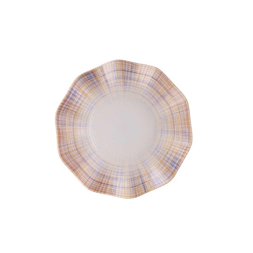 Jídelní sada 24 ks oranžová/porcelán