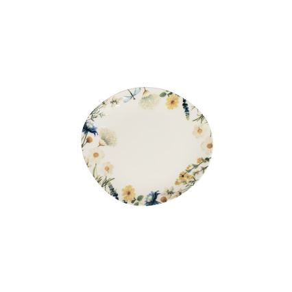 Jídelní sada 24 ks pestrobarevná/hnědá/porcelán