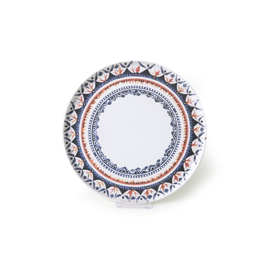 Jídelní sada 24 ks pestrobarevná/kamenina