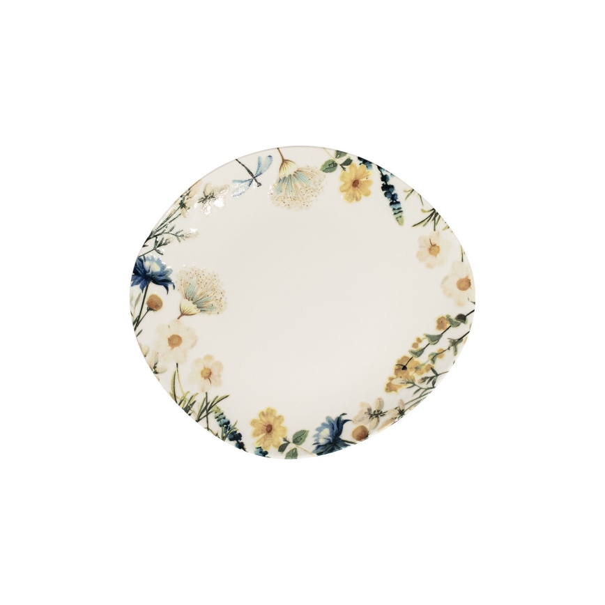 Jídelní sada 24 ks pestrobarevná/modrá/porcelán