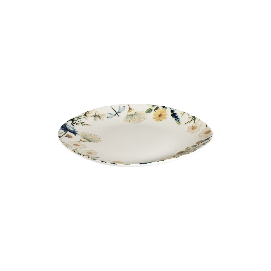 Jídelní sada 24 ks pestrobarevná/modrá/porcelán