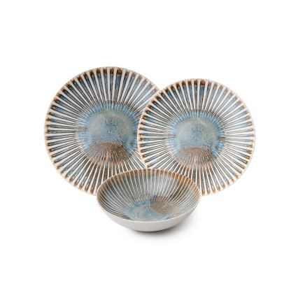 Jídelní sada 24 ks pestrobarevná/porcelán