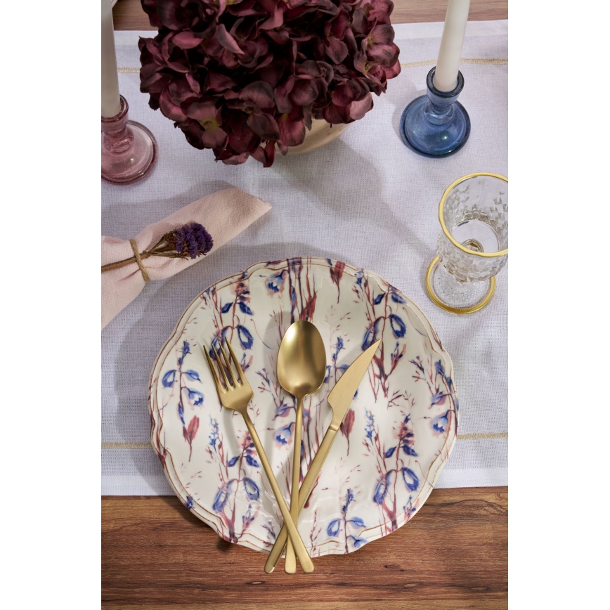 Jídelní sada 24 ks pestrobarevná/porcelán