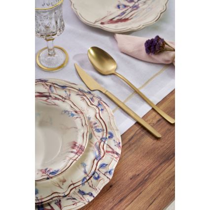 Jídelní sada 24 ks pestrobarevná/porcelán