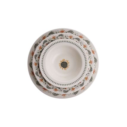 Jídelní sada 24 ks pestrobarevná/porcelán