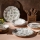 Jídelní sada 24 ks pestrobarevná/porcelán