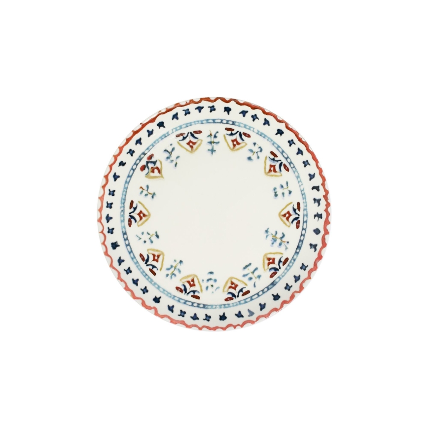 Jídelní sada 24 ks pestrobarevná/porcelán