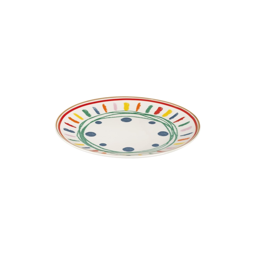 Jídelní sada 24 ks pestrobarevná/porcelán