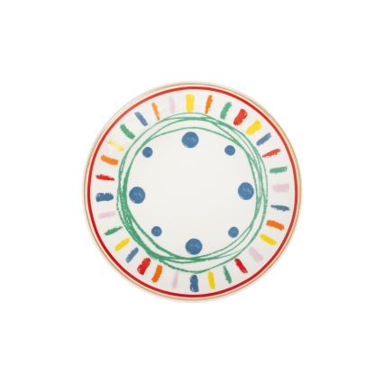 Jídelní sada 24 ks pestrobarevná/porcelán
