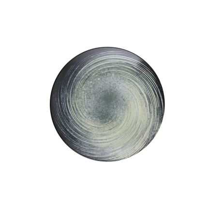 Jídelní sada 24 ks zelená/černá/porcelán