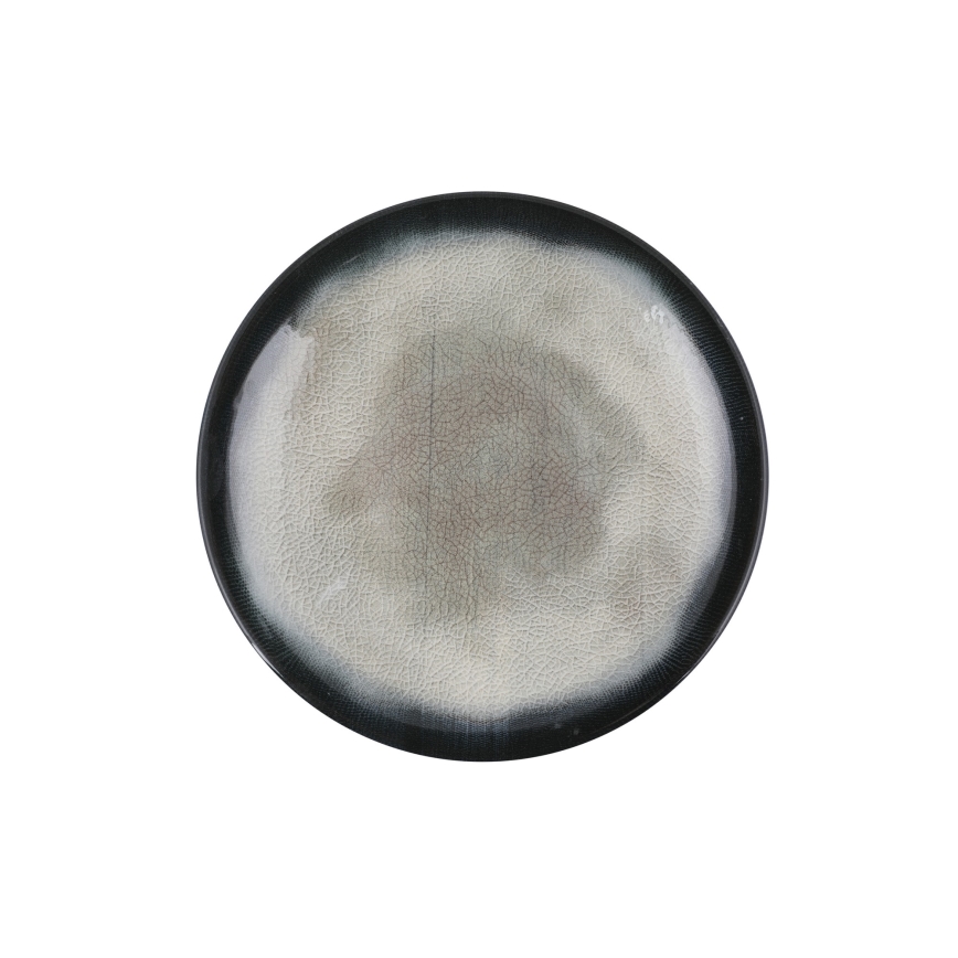 Jídelní sada 26 ks modrá/hnědá/porcelán