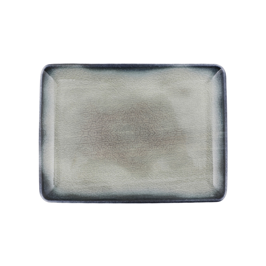 Jídelní sada 26 ks modrá/hnědá/porcelán