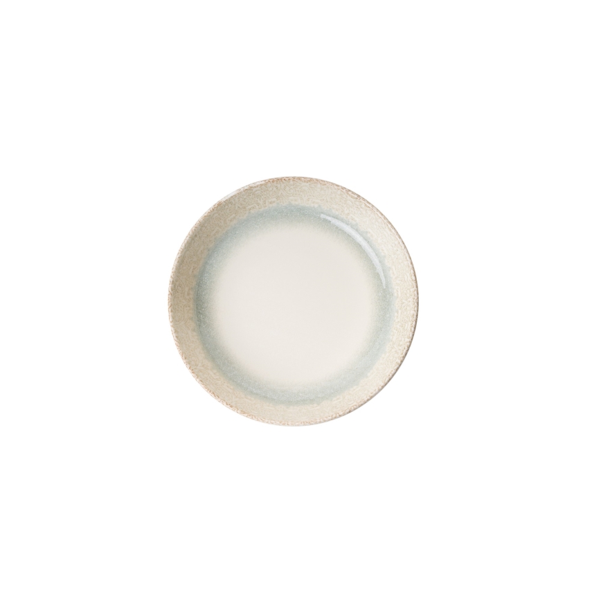 Jídelní sada 27 ks béžová/zelená/porcelán
