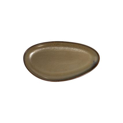 Jídelní sada 27 ks bílá/hnědá/porcelán