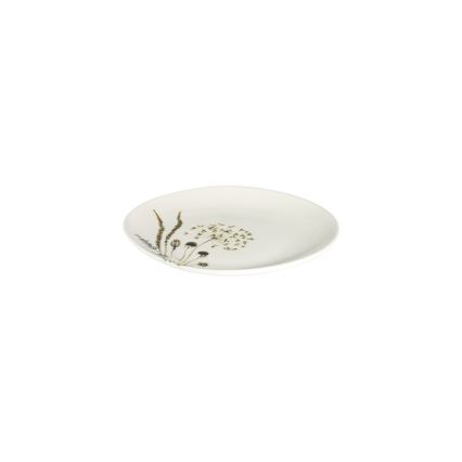Jídelní sada 27 ks bílá/hnědá/porcelán