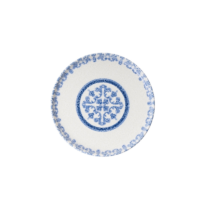 Jídelní sada 27 ks bílá/modrá/porcelán