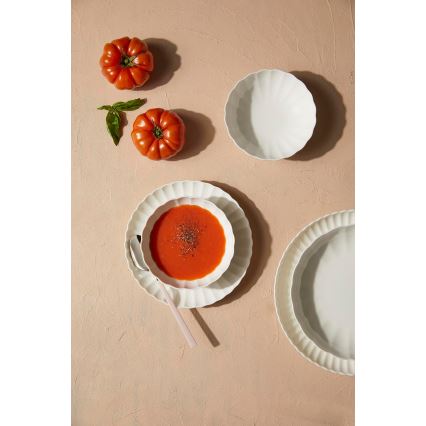 Jídelní sada 27 ks bílá/porcelán