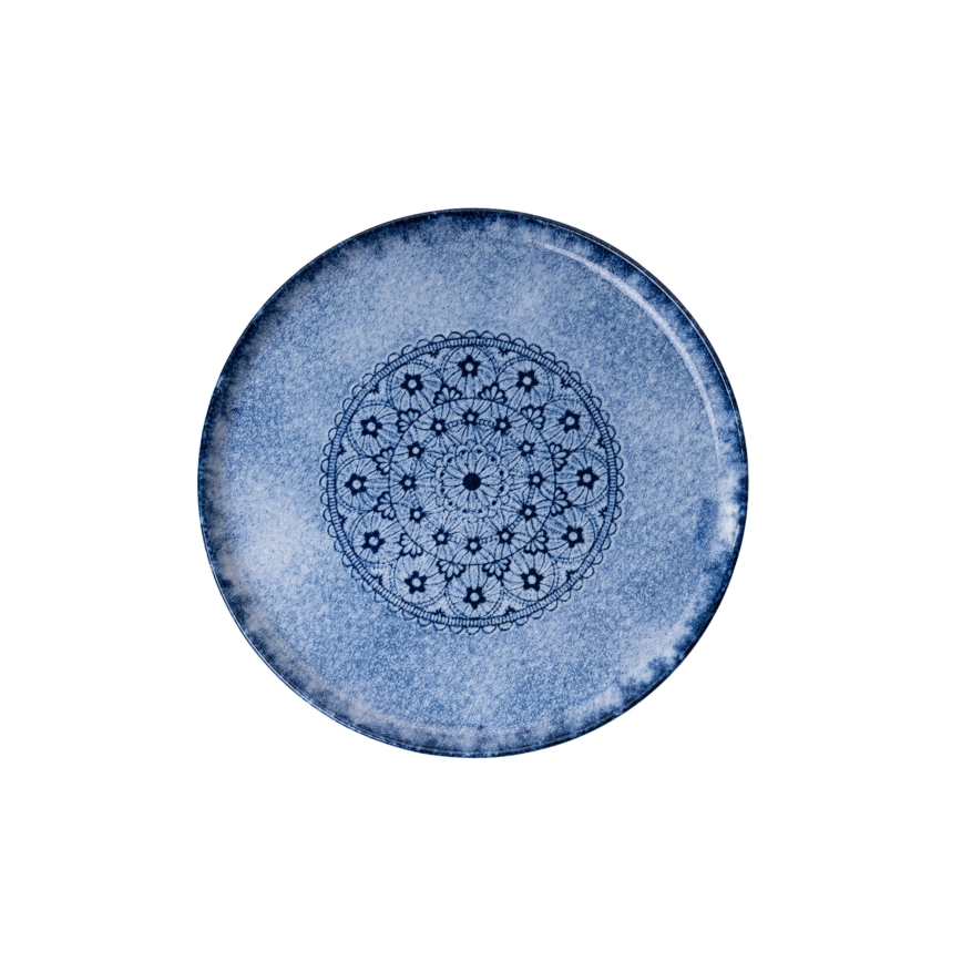 Jídelní sada 27 ks modrá/porcelán