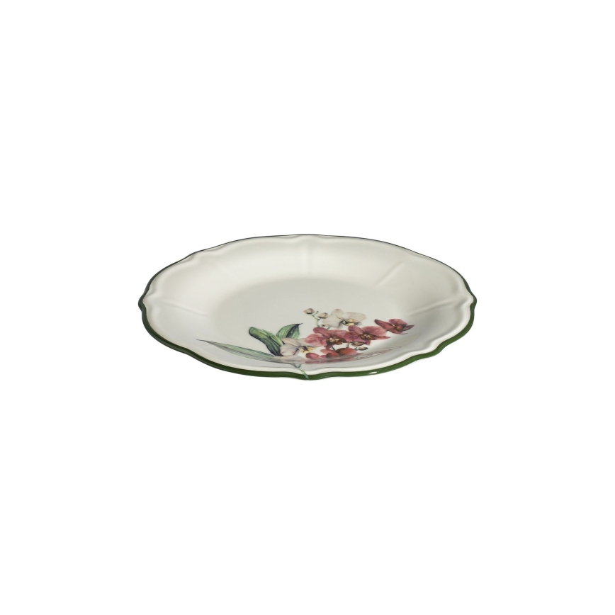 Jídelní sada 27 ks růžová/bílá/porcelán