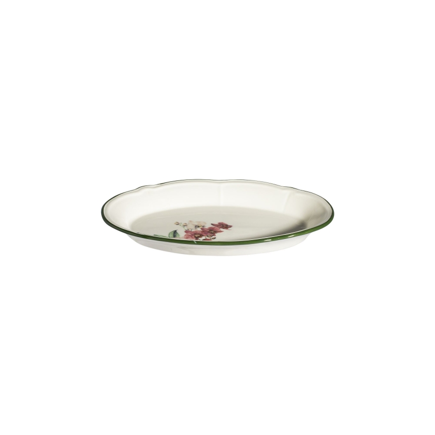 Jídelní sada 27 ks růžová/bílá/porcelán