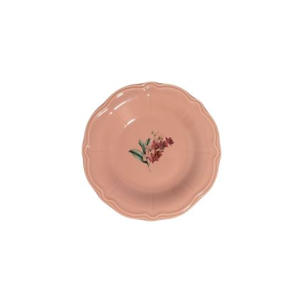 Jídelní sada 27 ks růžová/bílá/porcelán