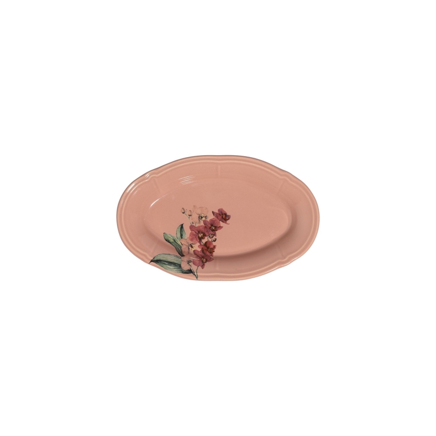 Jídelní sada 27 ks růžová/bílá/porcelán