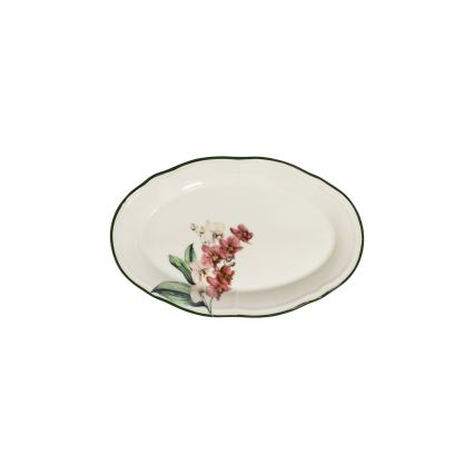 Jídelní sada 27 ks růžová/bílá/porcelán