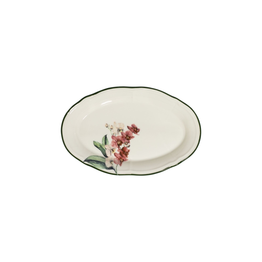Jídelní sada 27 ks růžová/bílá/porcelán