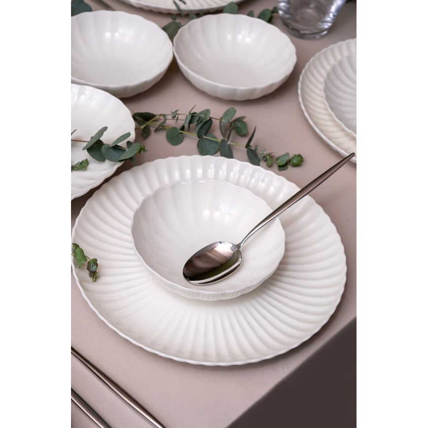 Jídelní sada 52 ks bílá/porcelán