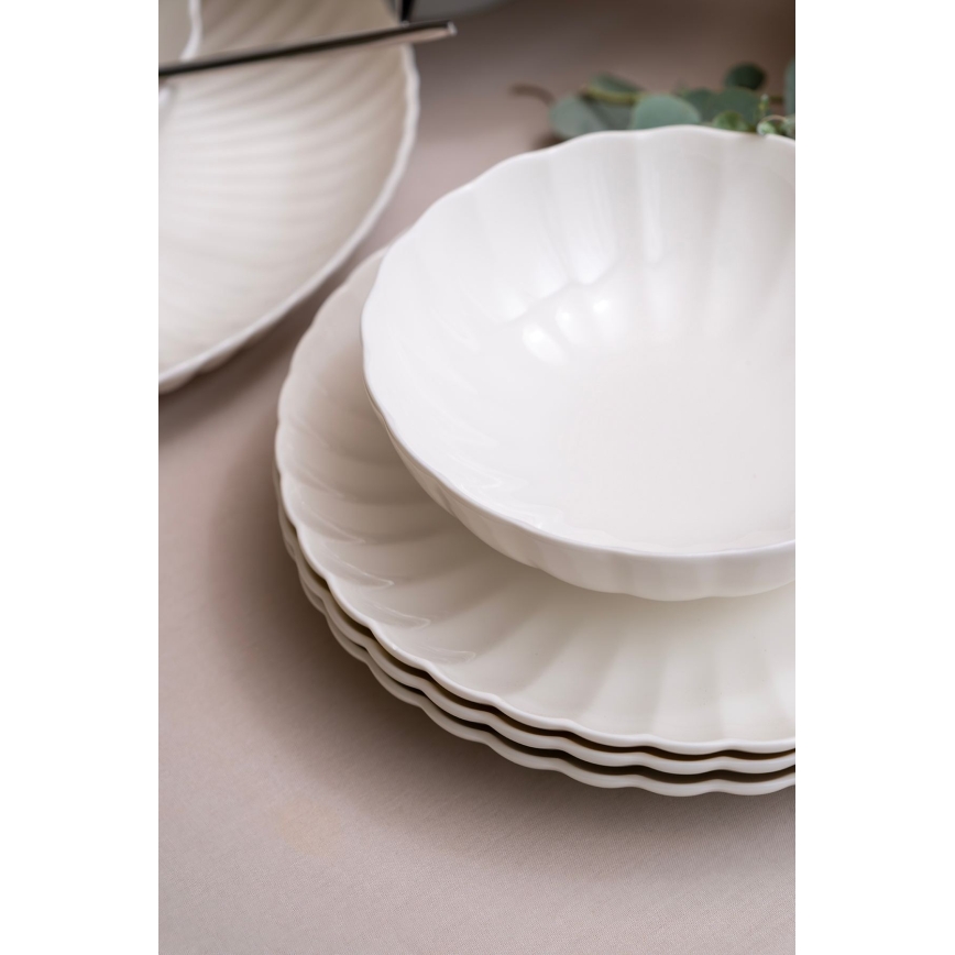 Jídelní sada 52 ks bílá/porcelán