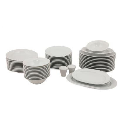 Jídelní sada 53 ks bílá/porcelán