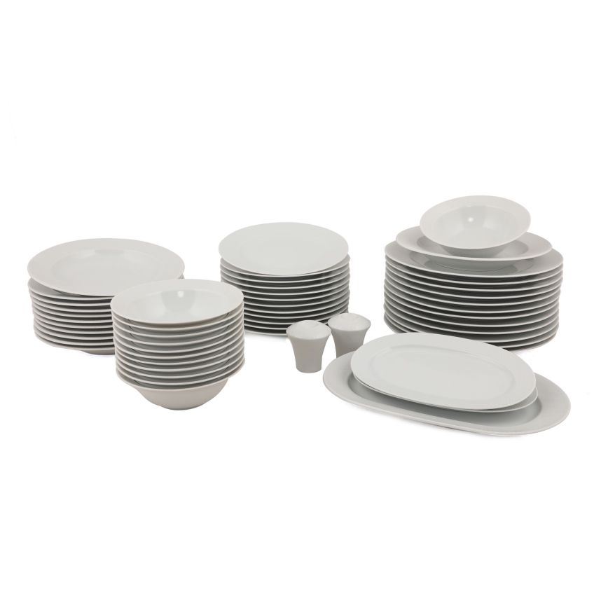 Jídelní sada 53 ks bílá/porcelán